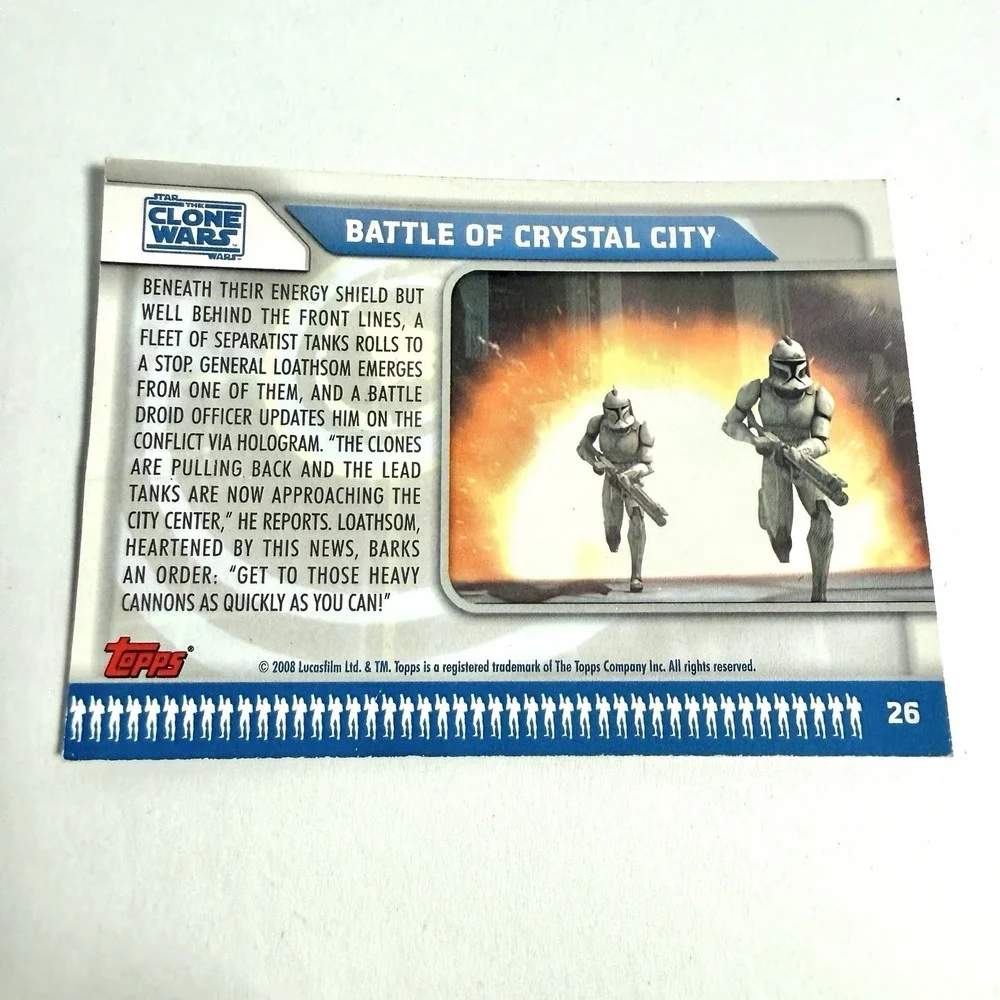 Star Wars Clone Wars Card Lot Topps 2008 Ahsoka Yoda Obi Wan 5 Cards